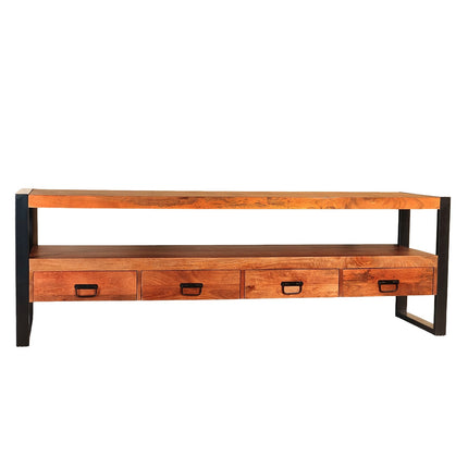 Tv meubel bruin mangohout 180cm Linde