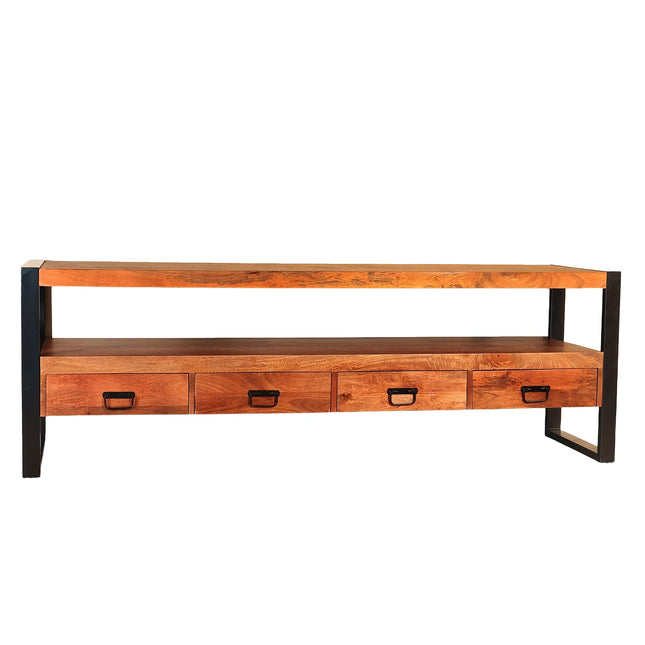 Tv meubel bruin mangohout 180cm Linde