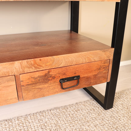 Tv meubel bruin mangohout 180cm Linde