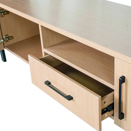 Tv meubel lichtbruin melamine 170cm Bente