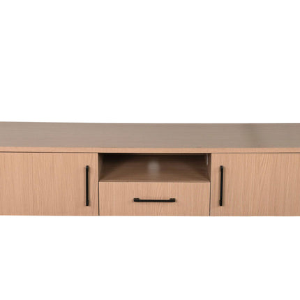 Tv meubel lichtbruin melamine 170cm Bente