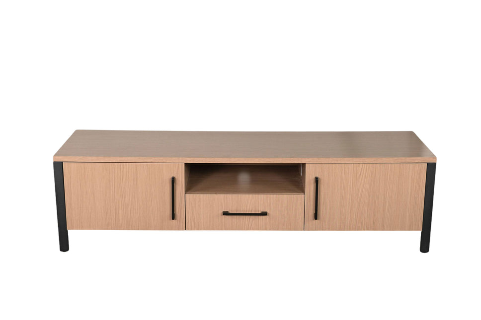Tv meubel lichtbruin melamine 170cm Bente