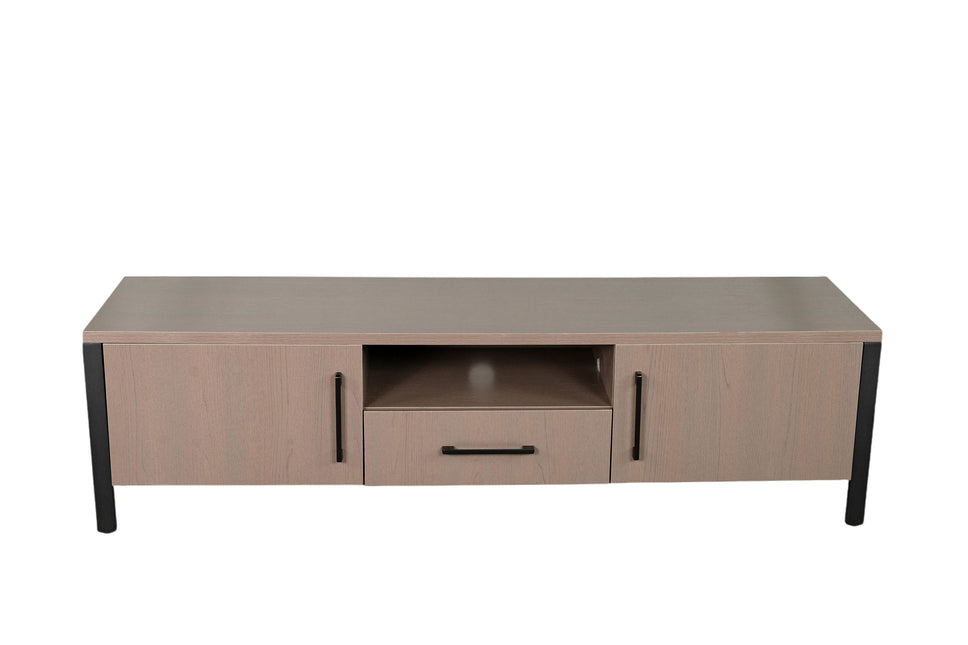 Tv meubel walnoot melamine 170cm Bente