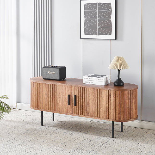 Tv meubel Japandi walnoot MDF 140cm Simon