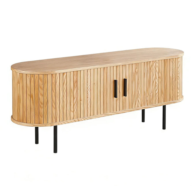 Tv meubel Japandi lichtbruin MDF 140cm Simon
