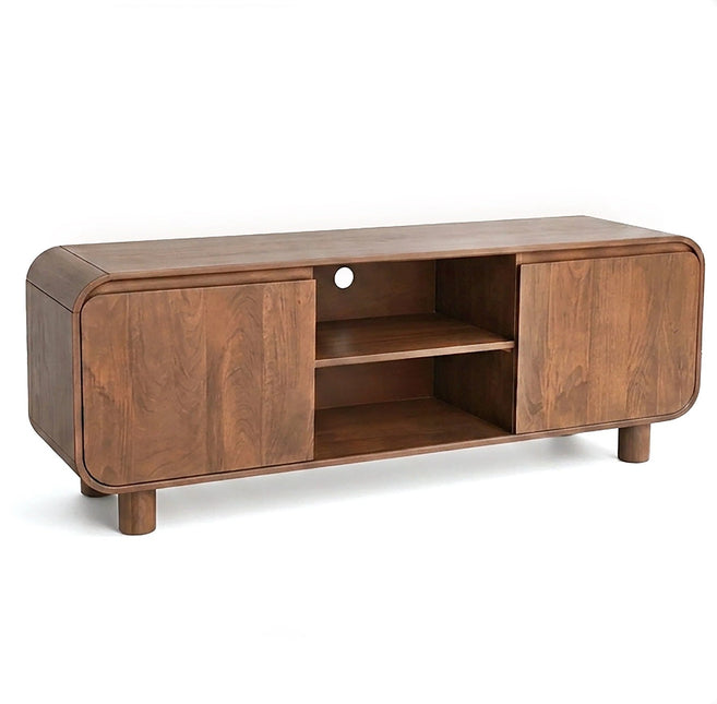 Tv meubel Japandi walnoot mangohout 150cm Viggo
