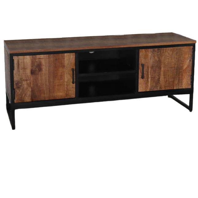 Tv meubel bruin mangohout 130cm Liv