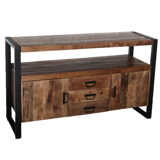 Tv meubel bruin mangohout 135cm Robin