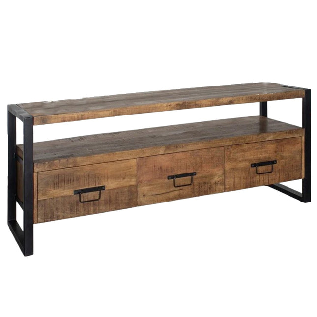 Tv meubel bruin mangohout 150cm Ilse