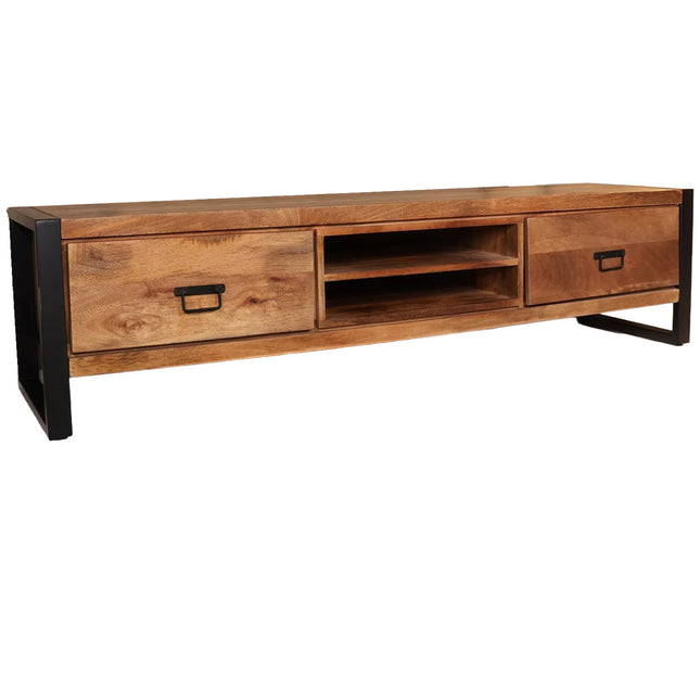 Tv meubel bruin mangohout 180cm Avelyn