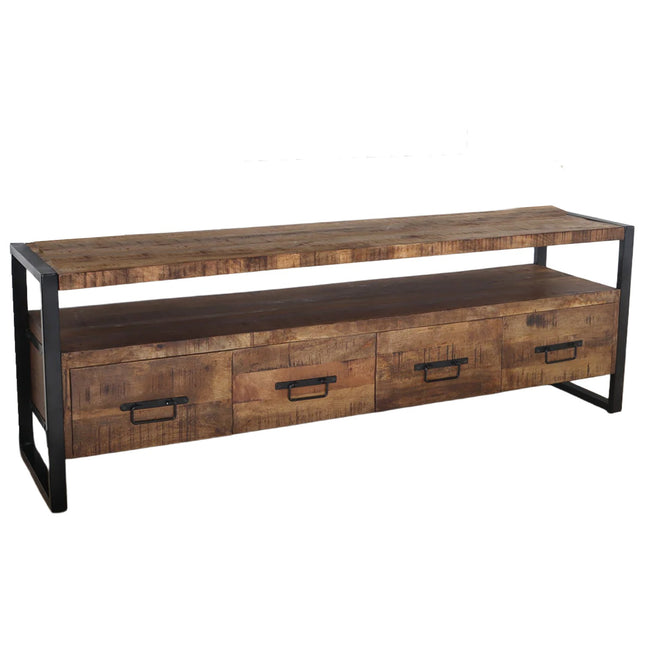 Tv meubel bruin mangohout 180cm Ilse