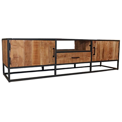 Tv meubel bruin mangohout 180cm Iris