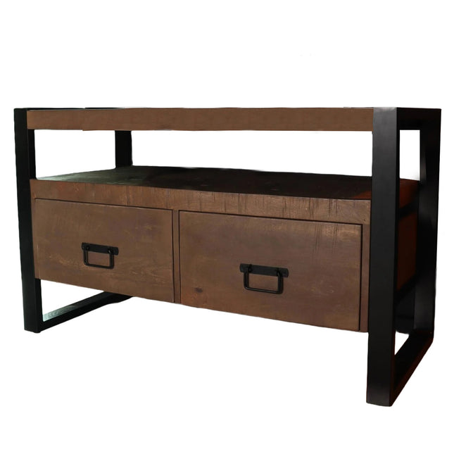 Tv meubel walnoot mangohout 100cm Ilse