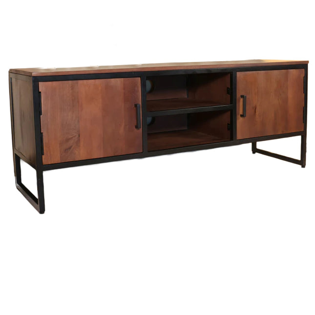 Tv meubel walnoot mangohout 130cm Liv
