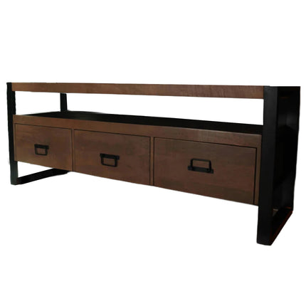 Tv meubel walnoot mangohout 150cm Ilse