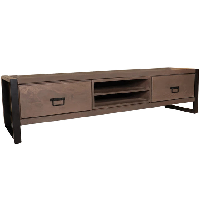 Tv meubel walnoot mangohout 180cm Avelyn