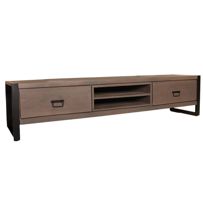Tv meubel walnoot mangohout 200cm Avelyn