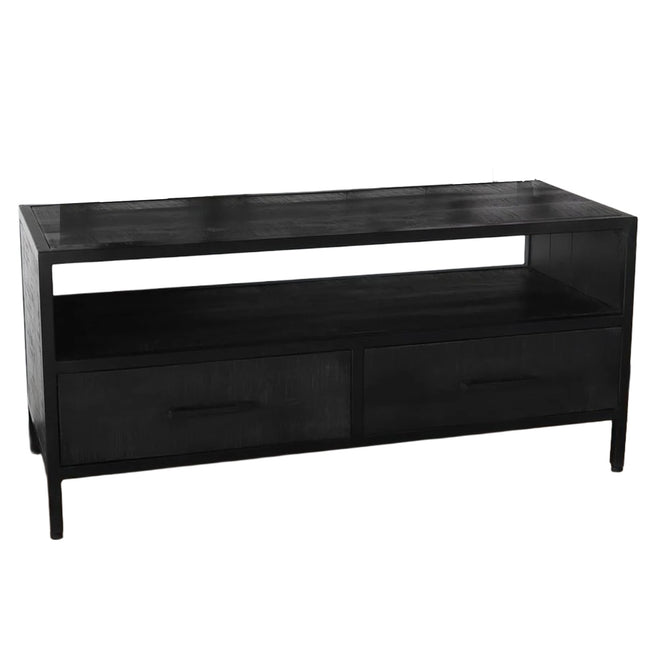Tv meubel zwart mangohout 100cm Fello