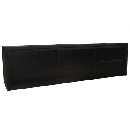 Tv meubel zwart melamine 200cm Cassie