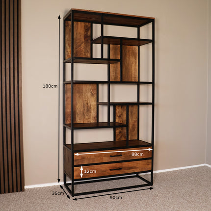 Vakkenkast mangohout bruin 180cm Xavi