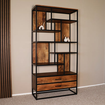 Vakkenkast mangohout bruin 180cm Xavi