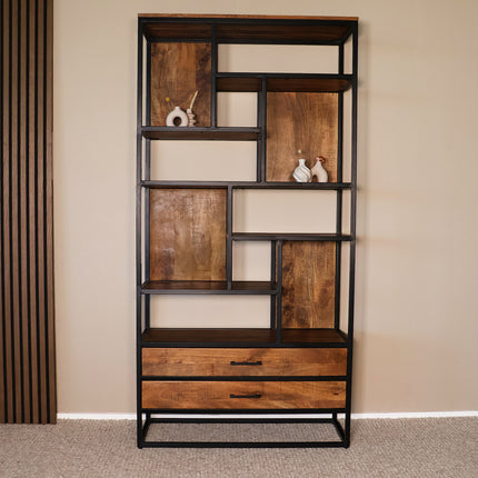 Vakkenkast mangohout bruin 180cm Xavi