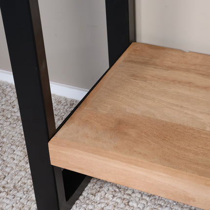 Bijzettafel 120cm mangohout Vera lichtbruin