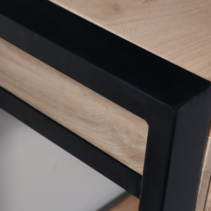 Bijzettafel 120cm mangohout Vera lichtbruin