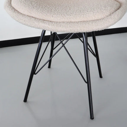 Eetkamerstoel beige teddy Viga