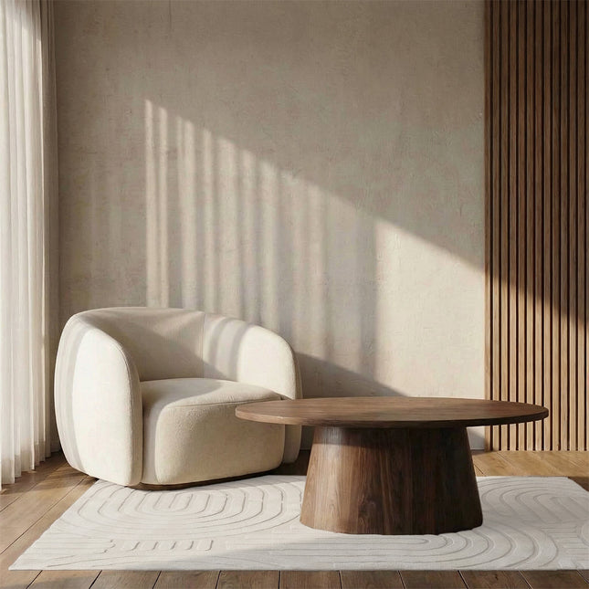 Vloerkleed Japandi gebroken wit 200x300cm