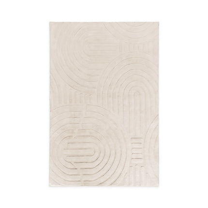 Vloerkleed Japandi gebroken wit 160x230cm