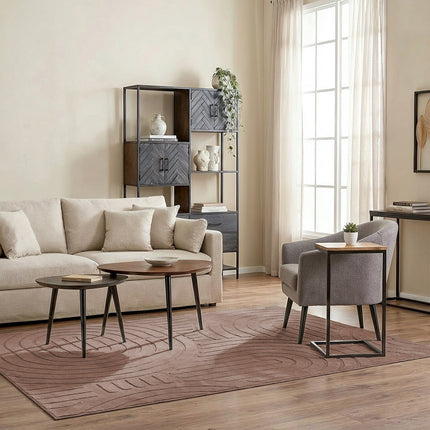 Vloerkleed Japandi taupe 160x230cm