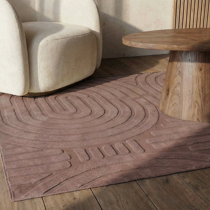 Vloerkleed Japandi taupe 200x300cm