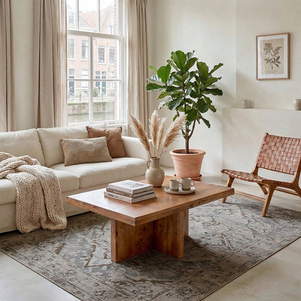 Vloerkleed perzisch 200x300cm beige