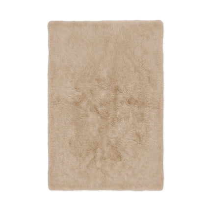 Vloerkleed beige 200x350cm hoogpolig