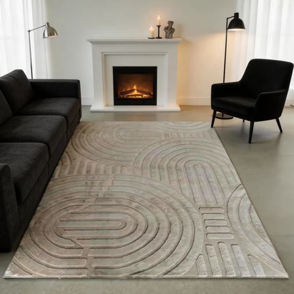 Vloerkleed Japandi beige 200x350cm