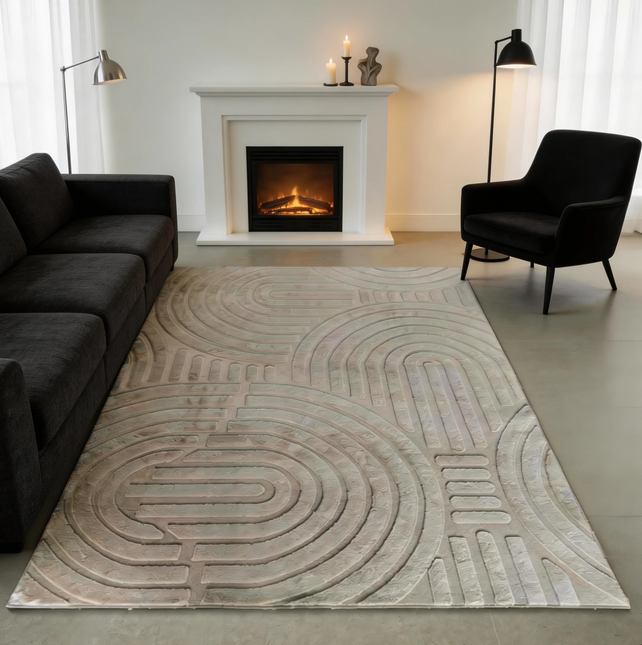 Vloerkleed Japandi beige 200x350cm