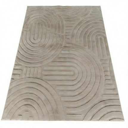 Vloerkleed Japandi taupe 200x350cm