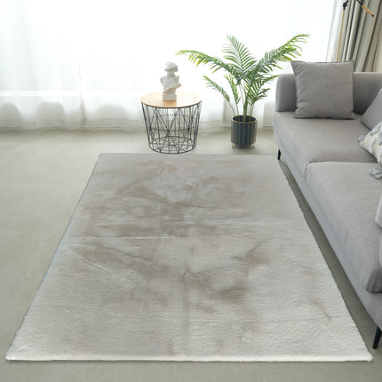 Vloerkleed gebroken wit 200x300cm hoogpolig