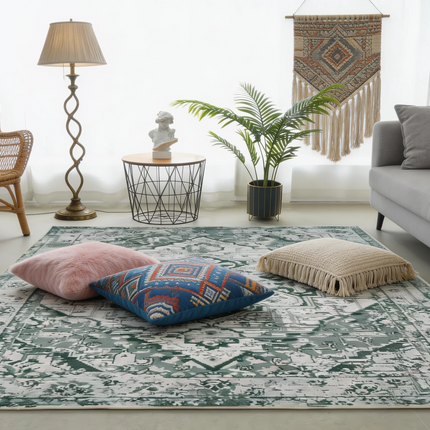 Vloerkleed perzisch 200x350cm groen