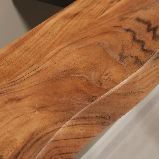 Wandplank bruin acaciahout 125cm Inge
