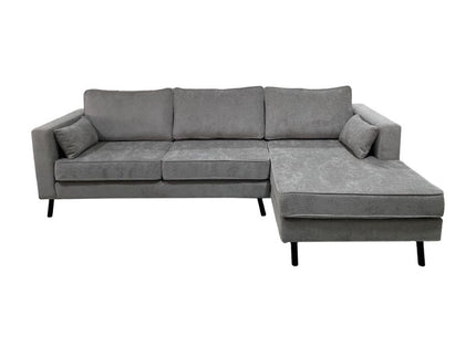 Hoekbank Hilde 270cm chenille grijs rechts