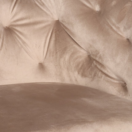 SET DEAL 4 stuks: Eetkamerstoel draaibaar champagne velvet Willow