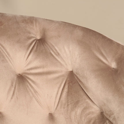 SET DEAL 4 stuks: Eetkamerstoel draaibaar champagne velvet Willow