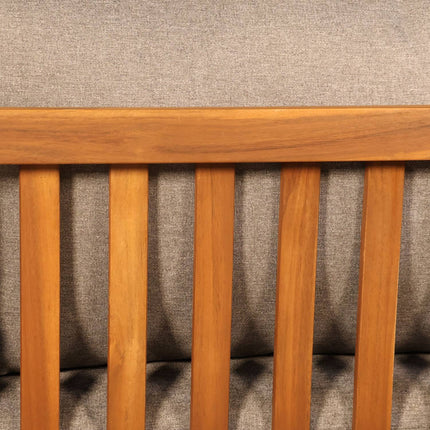 Loungebank 2-zits acaciahout lichtgrijs Xandra tuinbank
