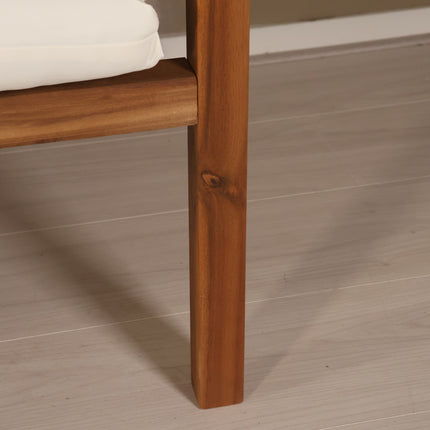 Loungebank tuin Xandra wit acaciahout 169cm