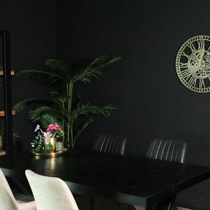 Eettafel Xavier rechthoekig 180cm zwart mangohout