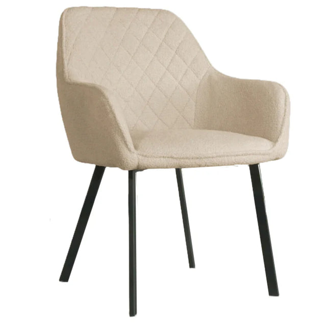 Eetkamerstoel beige teddy Yurgan