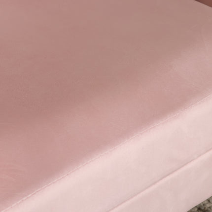 Zitbank roze velvet 135cm Belle