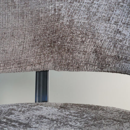 SET DEAL: 4 Eetkamerstoelen taupe chenille Ziva